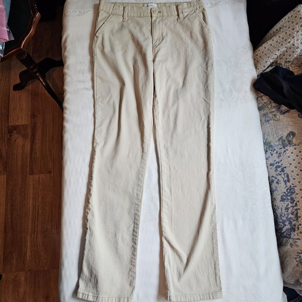 Place Girl's Khaki Cotton Pants Jeans 4 Pocket sz 16 Nordstrom